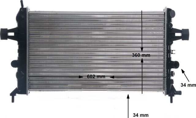 Радиатор охлаждения двигателя Mahle Behr для Opel Zafira A 2003-2005. Артикул CR 574 000S