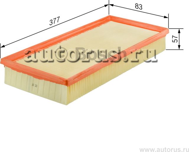 1 457 433 163_фильтр воздушный!/ Renault Kangoo/Clio/Megane 1.5DCi 01 (Bosch). Артикул 1457433163