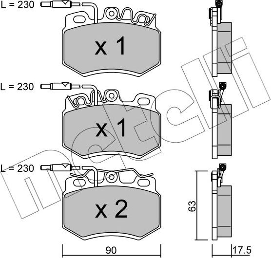 Тормозные колодки Metelli. Артикул 22-0049-0
