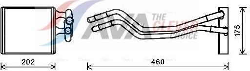 Радиатор отопителя (печки) AVA для Ford Fiesta VI 2008-2019. Артикул FDA6455