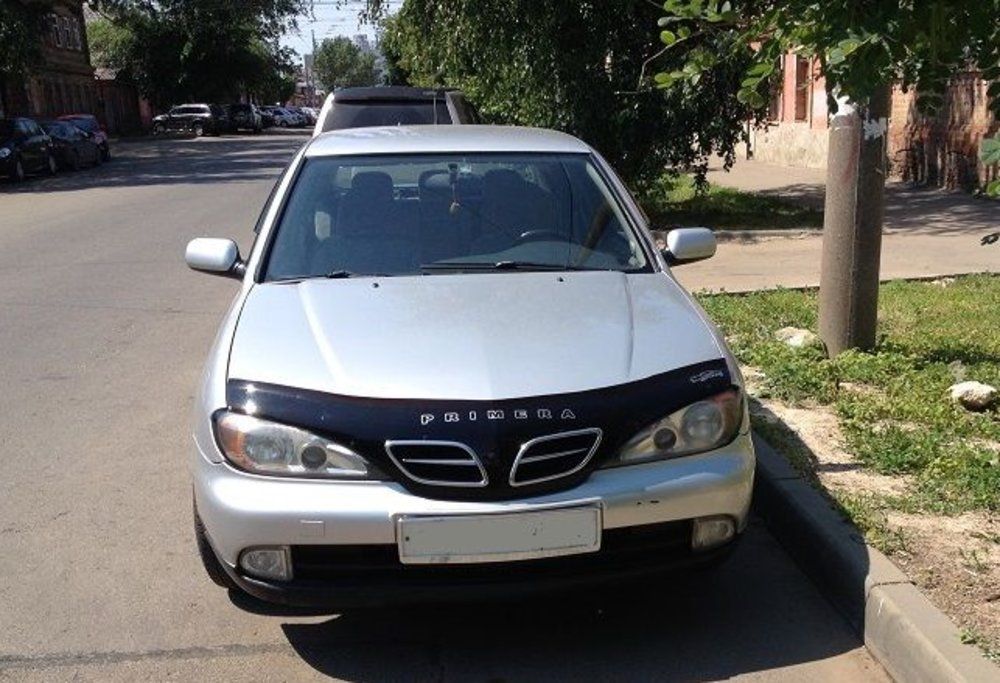 Дефлектор VT52 для капота Nissan Primera P11 после рестайлинга 1999-2001. Артикул NS09VT