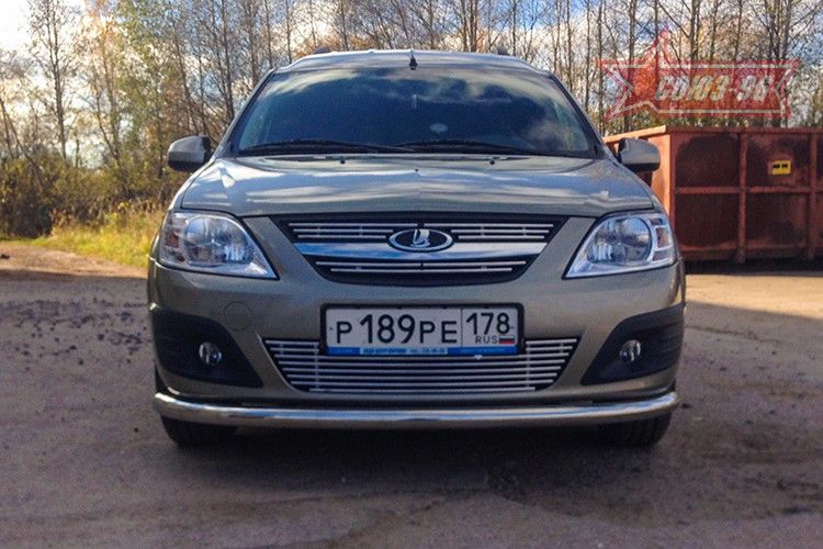 Декоративные элементы решетки Союз-96 на воздухозаборник (хром. загл) d10 для Lada Largus I 2012-2026. Артикул LALA.97.2883