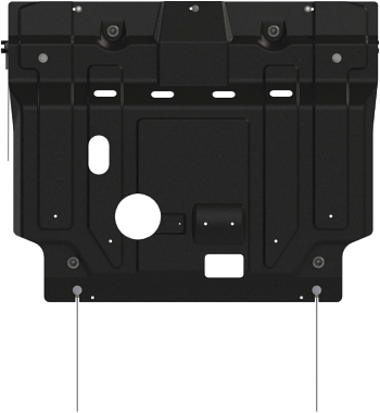 Защита Шериф (1,8 мм) для картера и КПП FAW Bestune T77 2022-2026. Артикул 27.5401