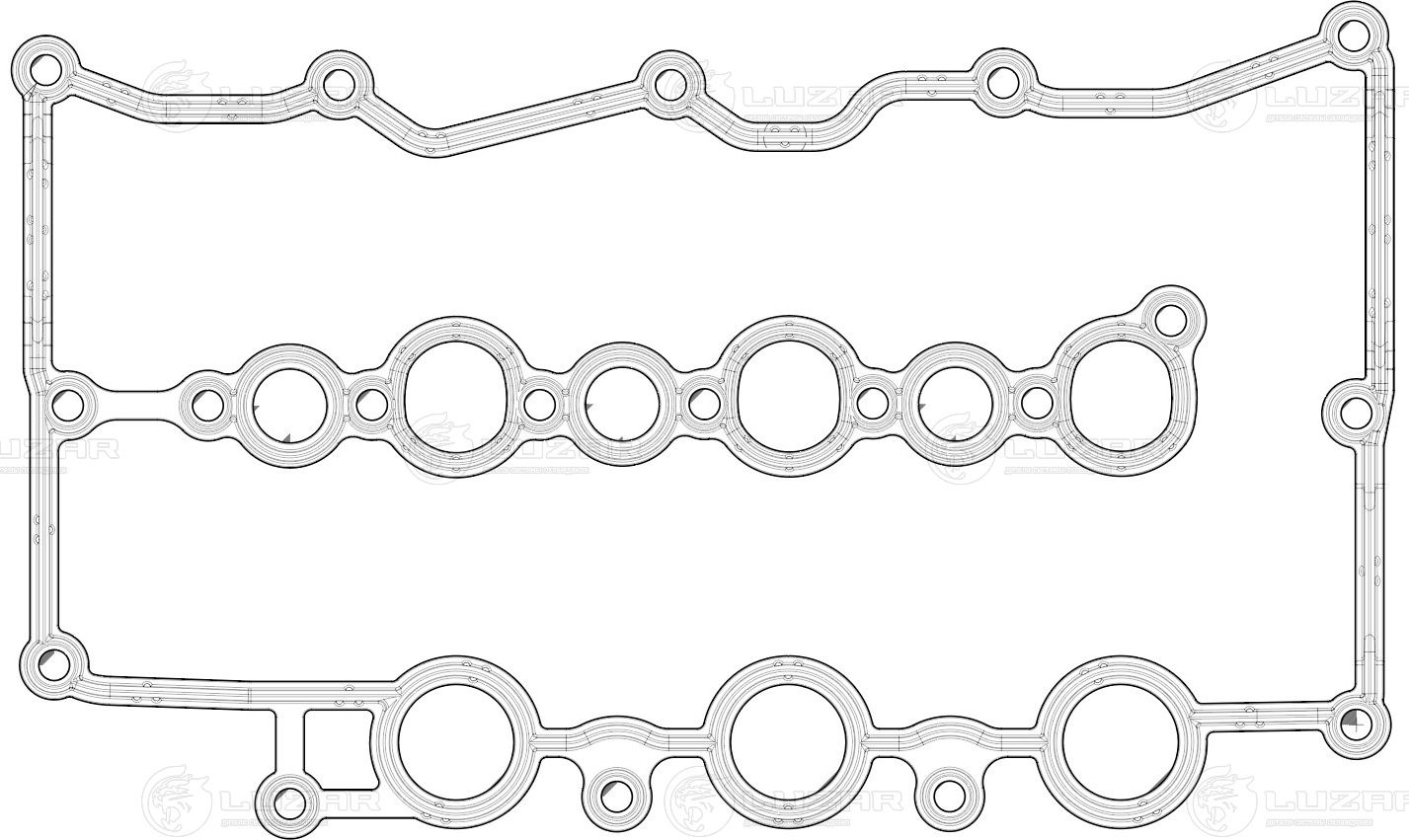 Прокладка клапанной крышки 441724 Luzar. Артикул LES 21007