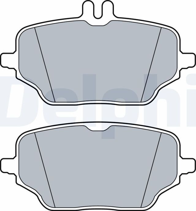 Тормозные колодки Delphi (Low-Metallic). Артикул LP3572