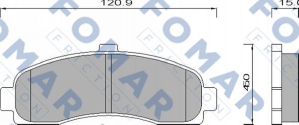 Тормозные колодки Fomar передние для Nissan Micra K11 1992-2003. Артикул FO 495981