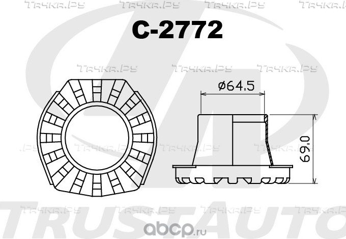 ПЫЛЬНИК АМОРТИЗАТОРА (Trustauto). Артикул C2772