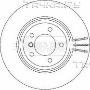 Тормозной диск Borg & Beck передний для BMW X1 I (E84) 2009-2015. Артикул BBD4472