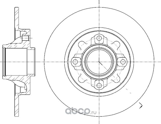 Диск тормозной (G-Brake). Артикул GR03241