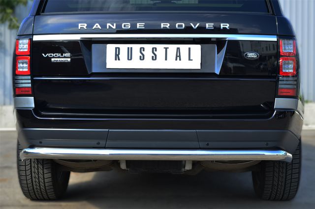 Защита RusStal заднего бампера d63 (секции) для Land Rover Range Rover Vogue IV 2013-2024. Артикул LRV-001445