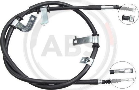 Трос ручника (тросик ручного тормоза) ABS. Артикул K18970
