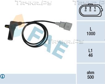 Датчик положения коленвала FAE для Audi A4 I (B5) 2000-2001. Артикул 79064