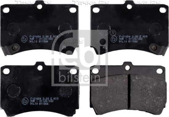 Тормозные колодки Febi Bilstein передние для Mazda Demio I (DW) 1998-2003. Артикул 16195