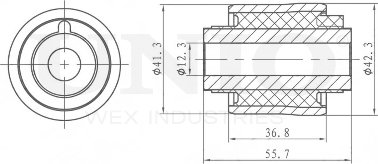 Сайлентблок рычага подвески (Unio). Артикул RMP-20401
