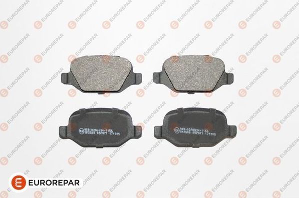 Тормозные колодки Eurorepar. Артикул 1617256880