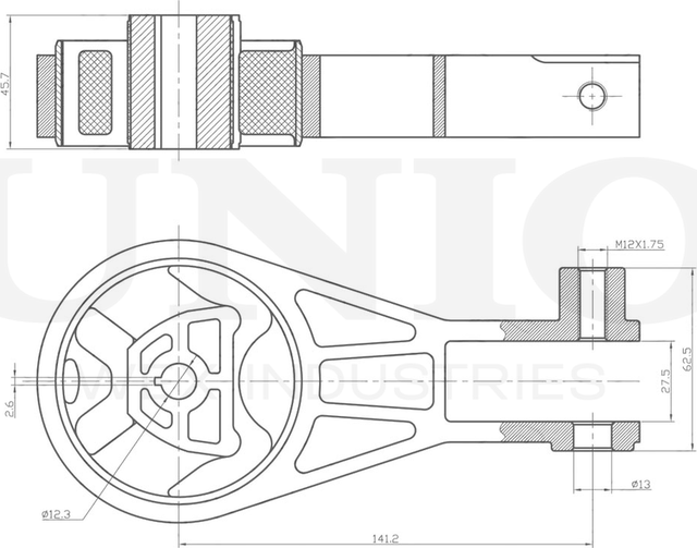 Опора двигателя (Unio). Артикул RMP-15033