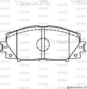 Тормозные колодки Advics передние для Great Wall Voleex C30 2014-2014. Артикул A1N192