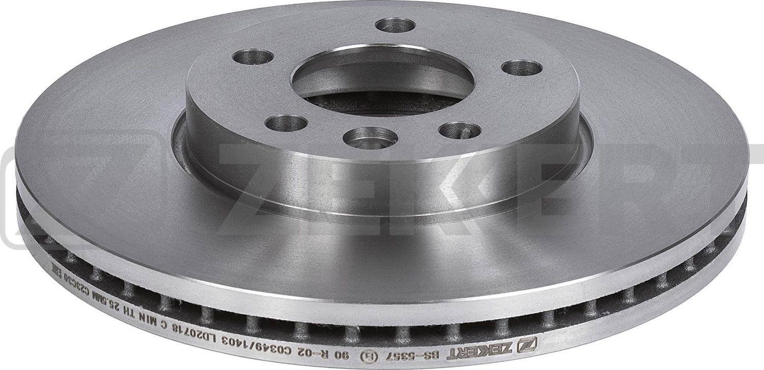 Тормозной диск Zekkert передний для Volkswagen Multivan T6 2015-2026. Артикул BS-5357