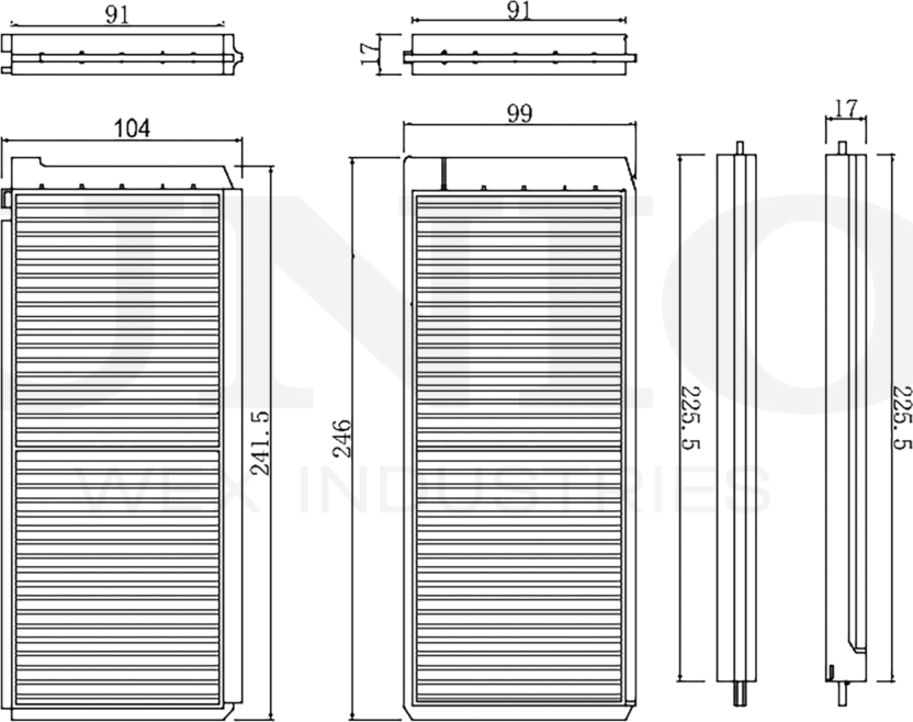 Фильтр салона (Unio). Артикул FLT-40123
