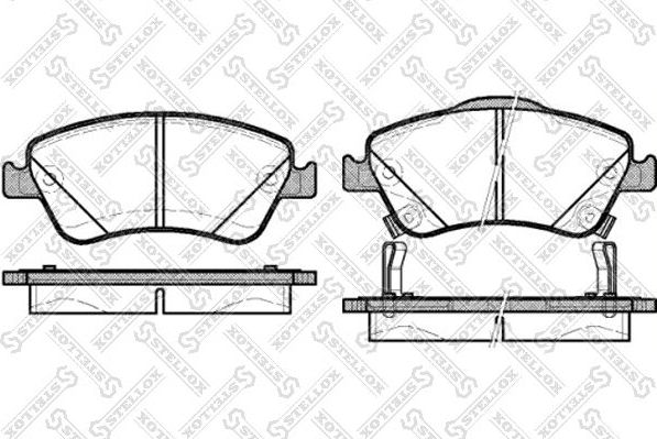Тормозные колодки Stellox. Артикул 001 084B-SX