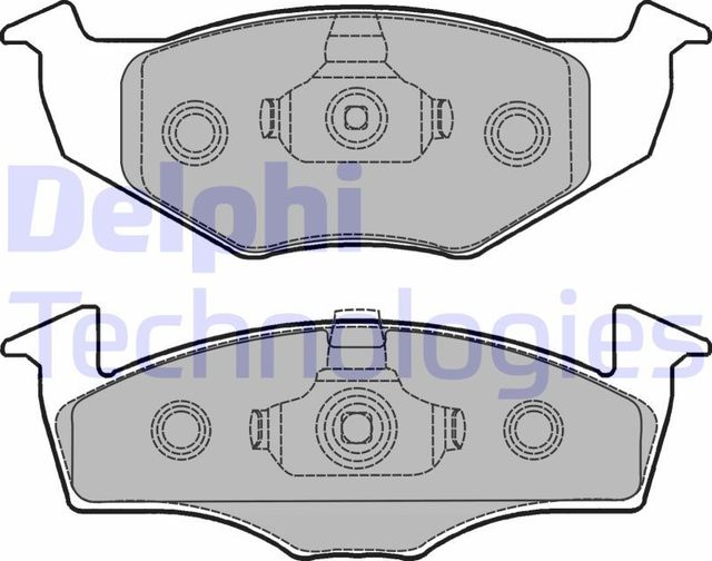Тормозные колодки Delphi (Low-Metallic). Артикул LP1249