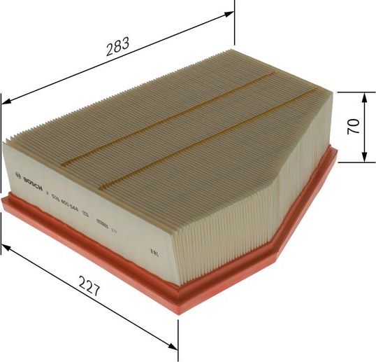Воздушный фильтр Bosch. Артикул F 026 400 544