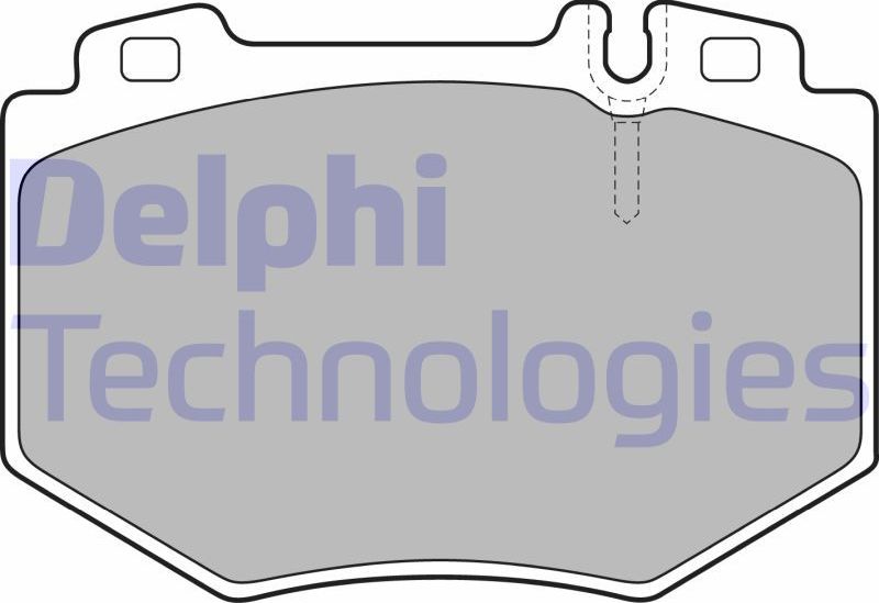 Тормозные колодки Delphi (Low-Metallic). Артикул LP1851