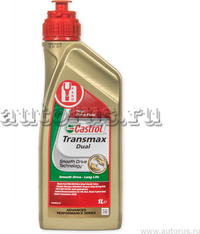 Масло трансмиссионное ATF Transmax DUAL для DSG 75W 1л CASTROL. Артикул 157F3E