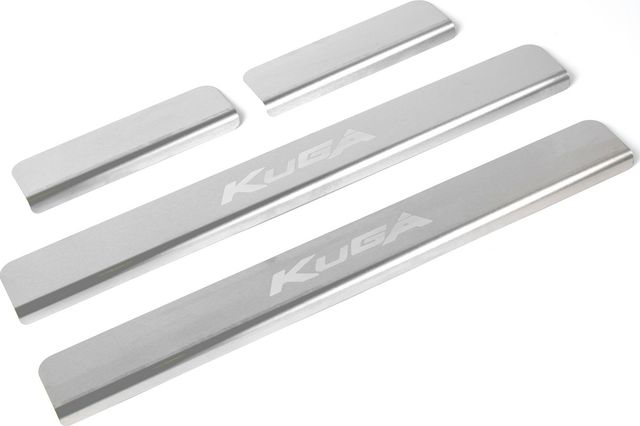 Накладки Rival на пороги (с надписью) для Ford Kuga II 2013-2016. Артикул NP.1806.3