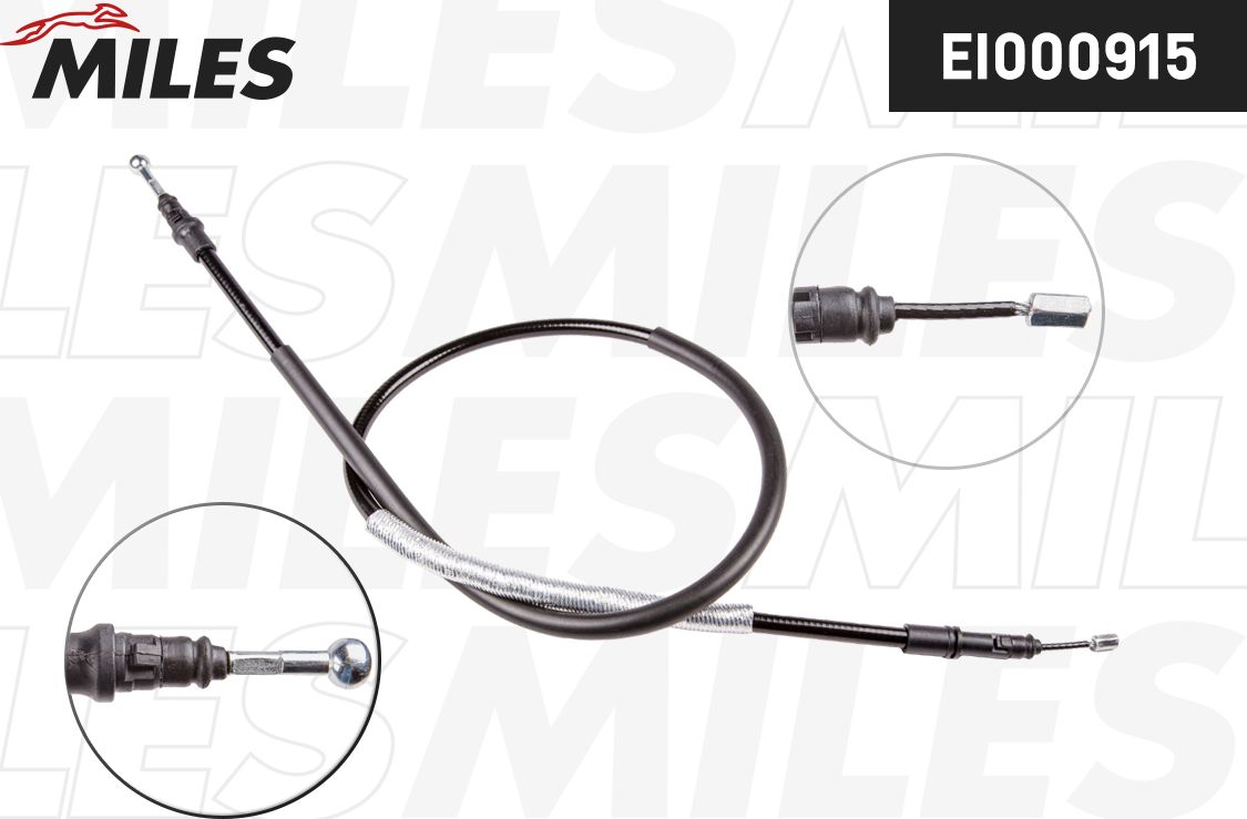 Трос ручника (тросик ручного тормоза) Miles. Артикул EI000915
