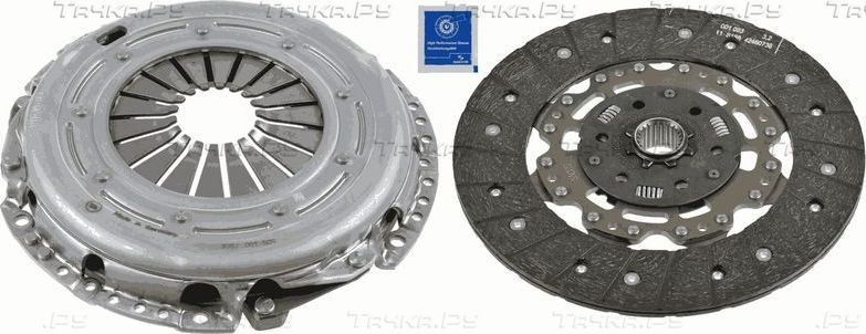 Сцепление (комплект) SACHS XTend для Ford Tourneo Connect II 2013-2026. Артикул 3000 970 037