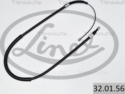 Трос ручника (тросик ручного тормоза) Linex. Артикул 32.01.56