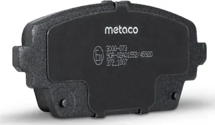 Колодки тормозные NISSAN ALMERA/PRIMERA 00- передн. (Metaco). Артикул 3000073