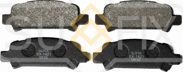 Колодки тормозные дисковые задние правые/левые SUBARU FORESTER (SF, S10) 1997-20 (Sufix). Артикул SX1421