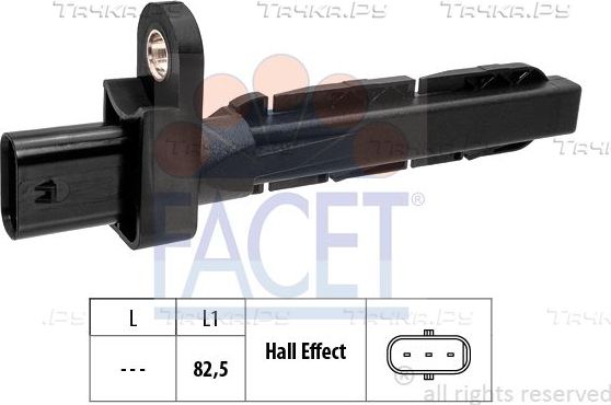 Датчик положения коленвала Facet Made in Italy - OE Equivalent для Audi Q7 I (4L) 2008-2015. Артикул 9.0828