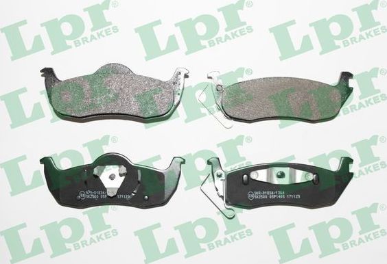 Тормозные колодки LPR задние для Jeep Commander XK, XH 2005-2010. Артикул 05P1405