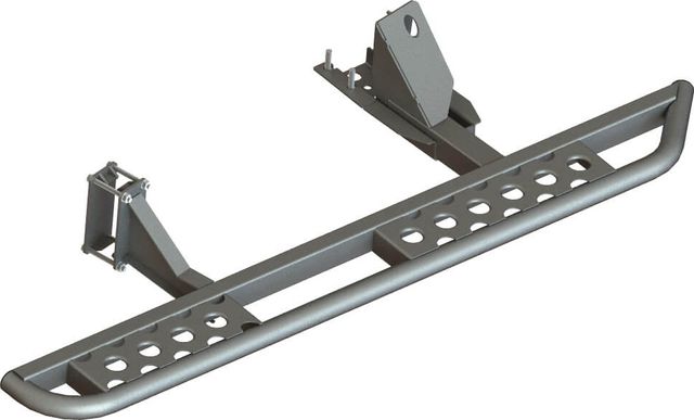 Силовые пороги STC для Toyota Land Cruiser 100 1998-2007 раздельные ступени. Артикул STC-TLC100-S-C2