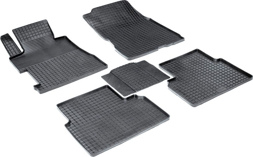 Коврики резиновые Seintex с узором сетка для салона Honda Civic седан 2006-2011. Артикул 00602