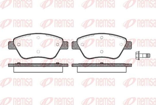 Тормозные колодки Remsa. Артикул 0858.10