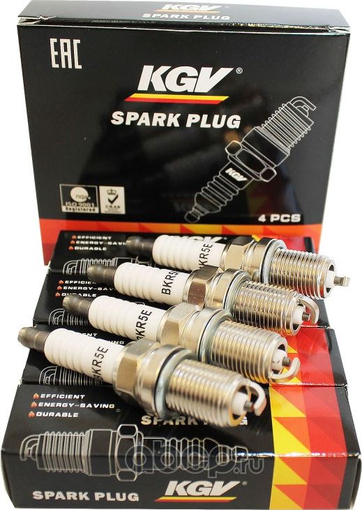 Свеча зажигания KGV ГАЗ ЗМЗ УАЗ ЗМЗ-406, 409 Евро-3,4, NISSAN Almera I 1.4, 1.6, KGV. Артикул BKR5E