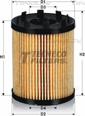 Масляный фильтр  Tecneco Filters для Fiat Panda II 2003-2013. Артикул OL0246E