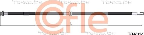 Тормозной шланг Cofle задний правый для Nissan Primera P12 2002-2008. Артикул 92.BH.NI112