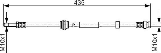 Тормозной шланг Bosch. Артикул 1 987 481 023