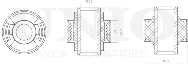 Сайлентблок рычага подвески (Unio). Артикул RMP-20427