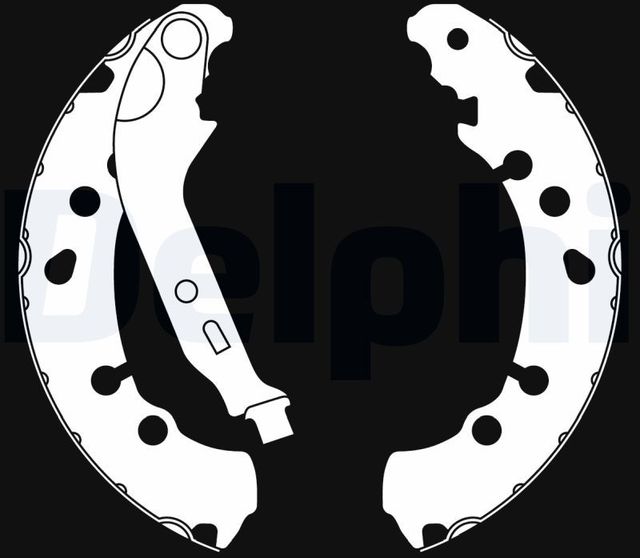 Тормозные колодки Delphi задние для Toyota Yaris III 2010-2014. Артикул LS2021