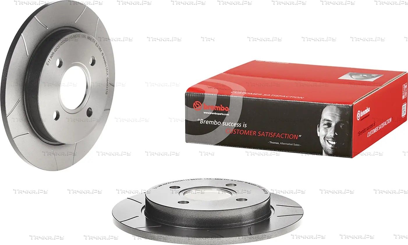 Тормозной диск Brembo XTRA LINE - Max задний для Ford Sierra I 1982-1993. Артикул 08.4931.76