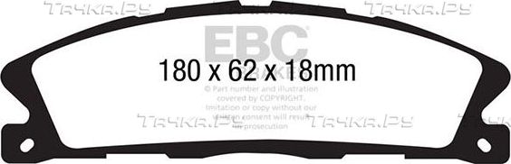 Тормозные колодки EBC Brakes. Артикул DP21886