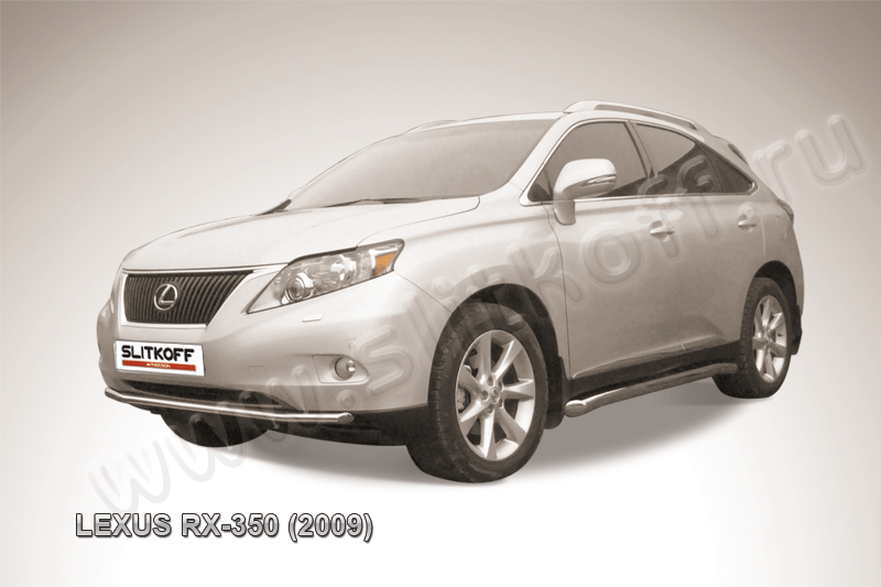 Защита Slitkoff переднего бампера d57 для Lexus RX 350 2009-2012. Артикул LRX35008