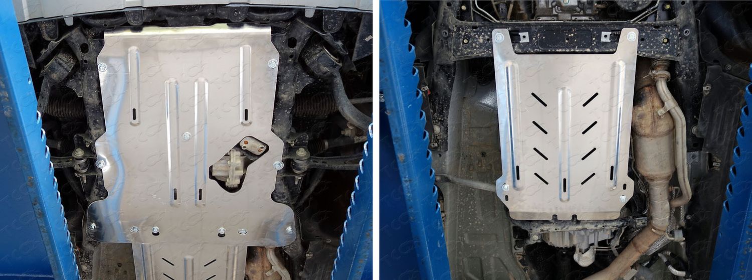 Защита алюминиевая ТСС (4 мм) для картера и КПП Land Rover Discovery V 2017-2026. Артикул ZKTCC00314K