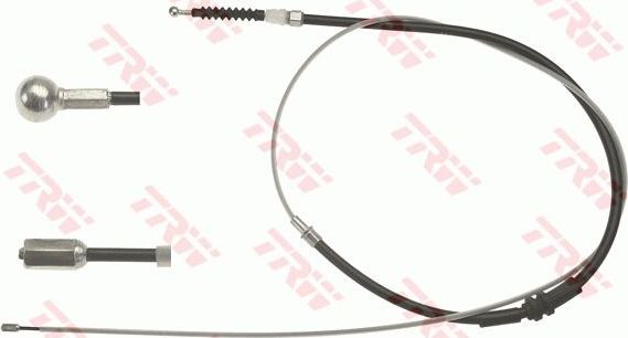 Трос ручника (тросик ручного тормоза) TRW. Артикул GCH578